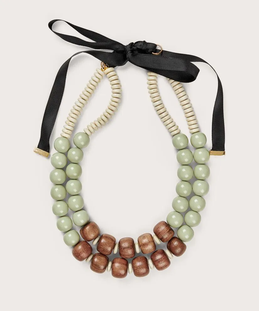 1009211 MaRelali Beaded Necklace - Bog