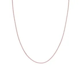 14K Rose Gold 18" Brill Cable Chain