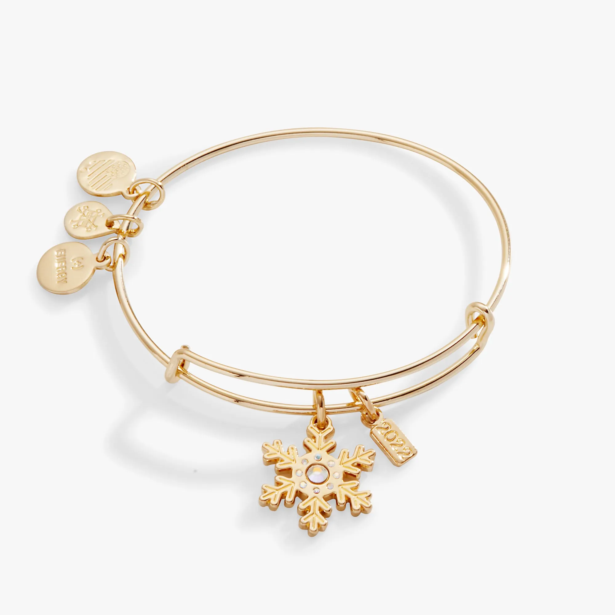 2022 Crystal Snowflake Charm Bangle