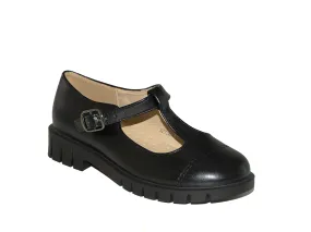 32736101, Katie - Girls' School Shoes - Black (11-4)