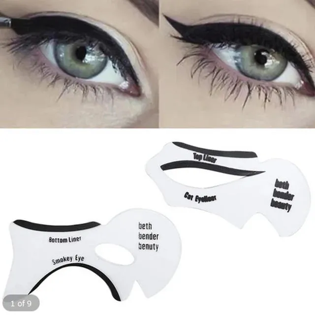 3pair Draw Eyeliner Assistive Device Safe Eyeliner Card Eyelash Card Convenient Eyes Make Up Accessories