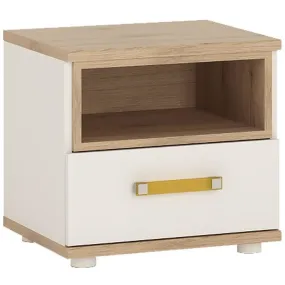 4Kids Bedside Cabinet With Orange Handles