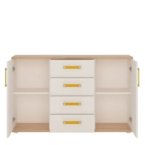 4Kids White & Oak Sideboard with Drawers