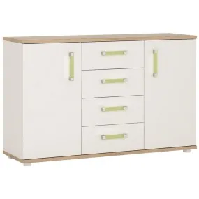 4Kids White & Oak Sideboard with Lemon Handle