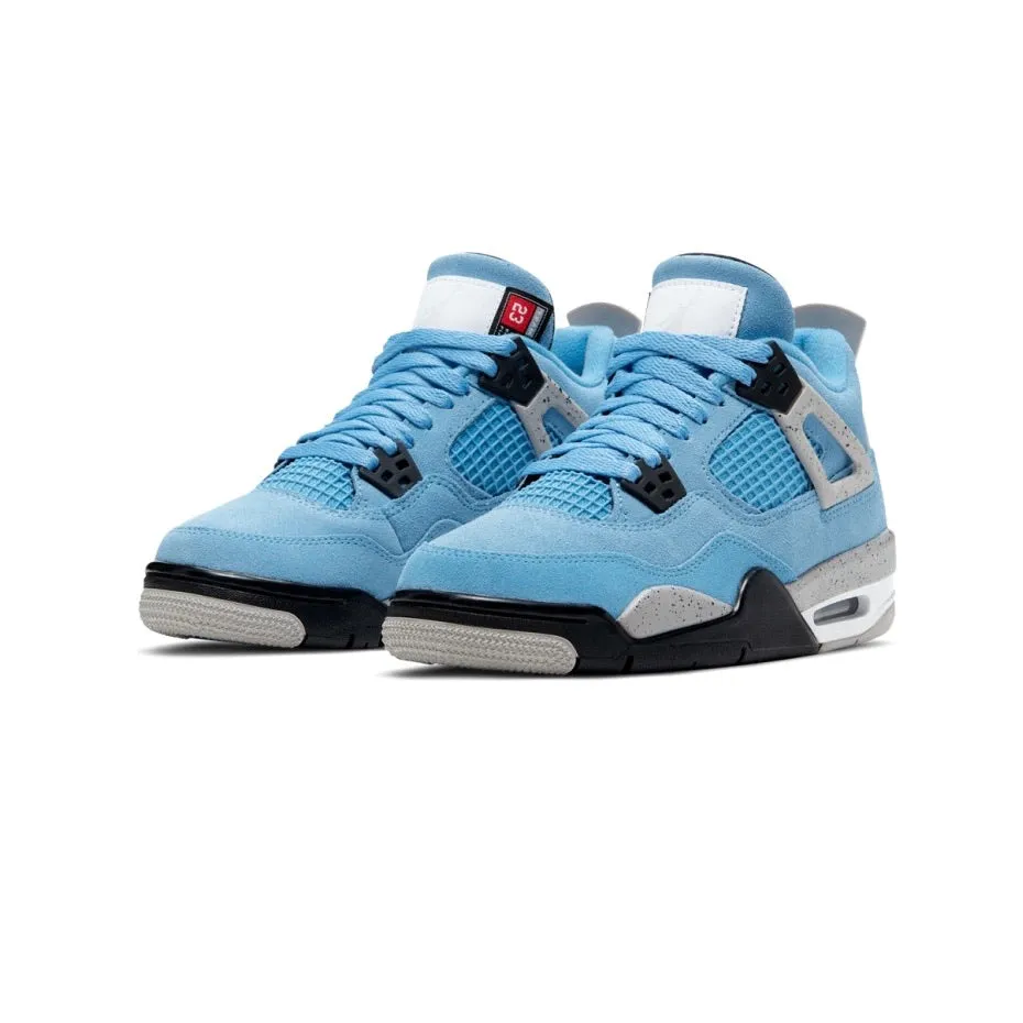 Air Jordan 4 GS UNC University Blue Black White 2021