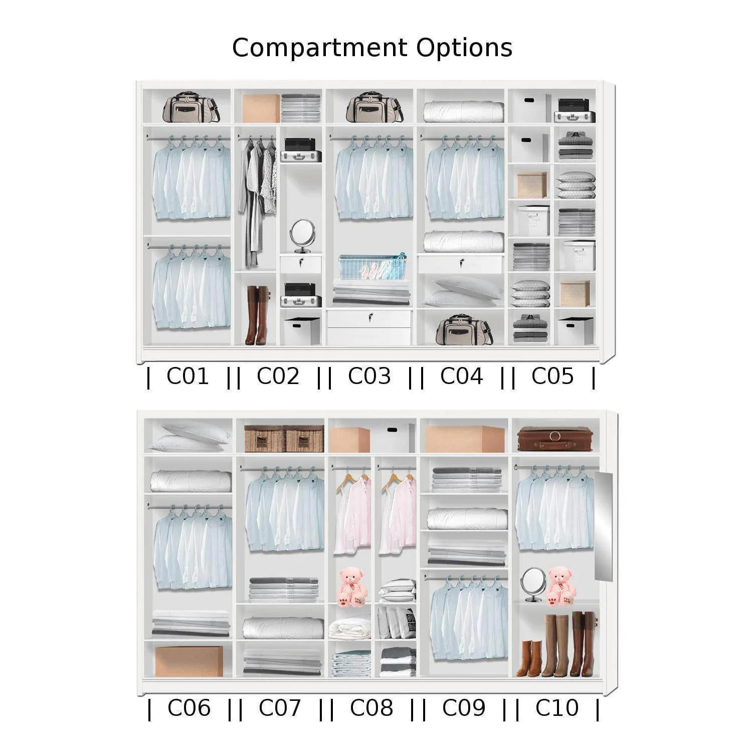 Amity Modular Wardrobe A01