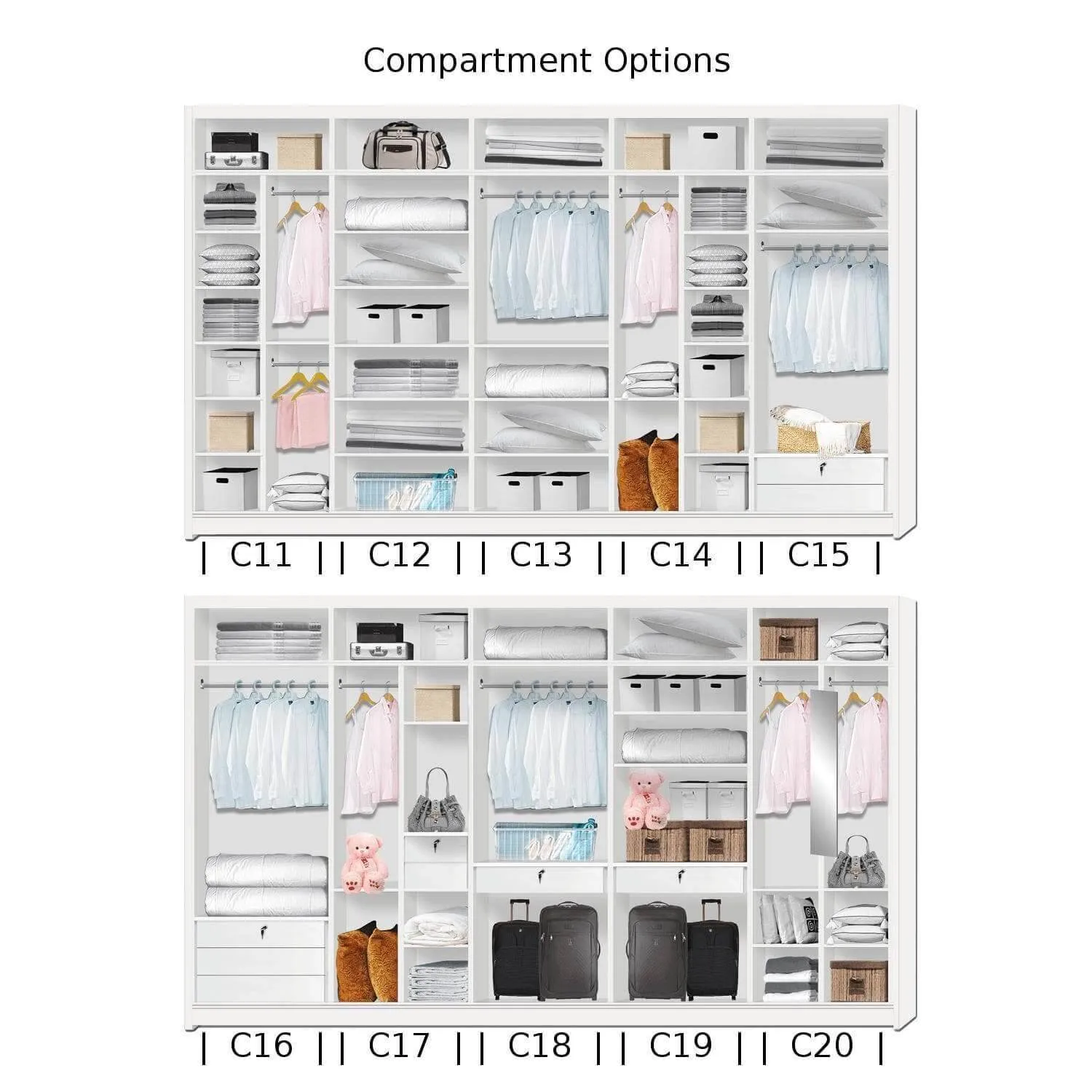 Amity Modular Wardrobe A08