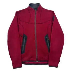 Arc'teryx Maroon Zip Up Fleece