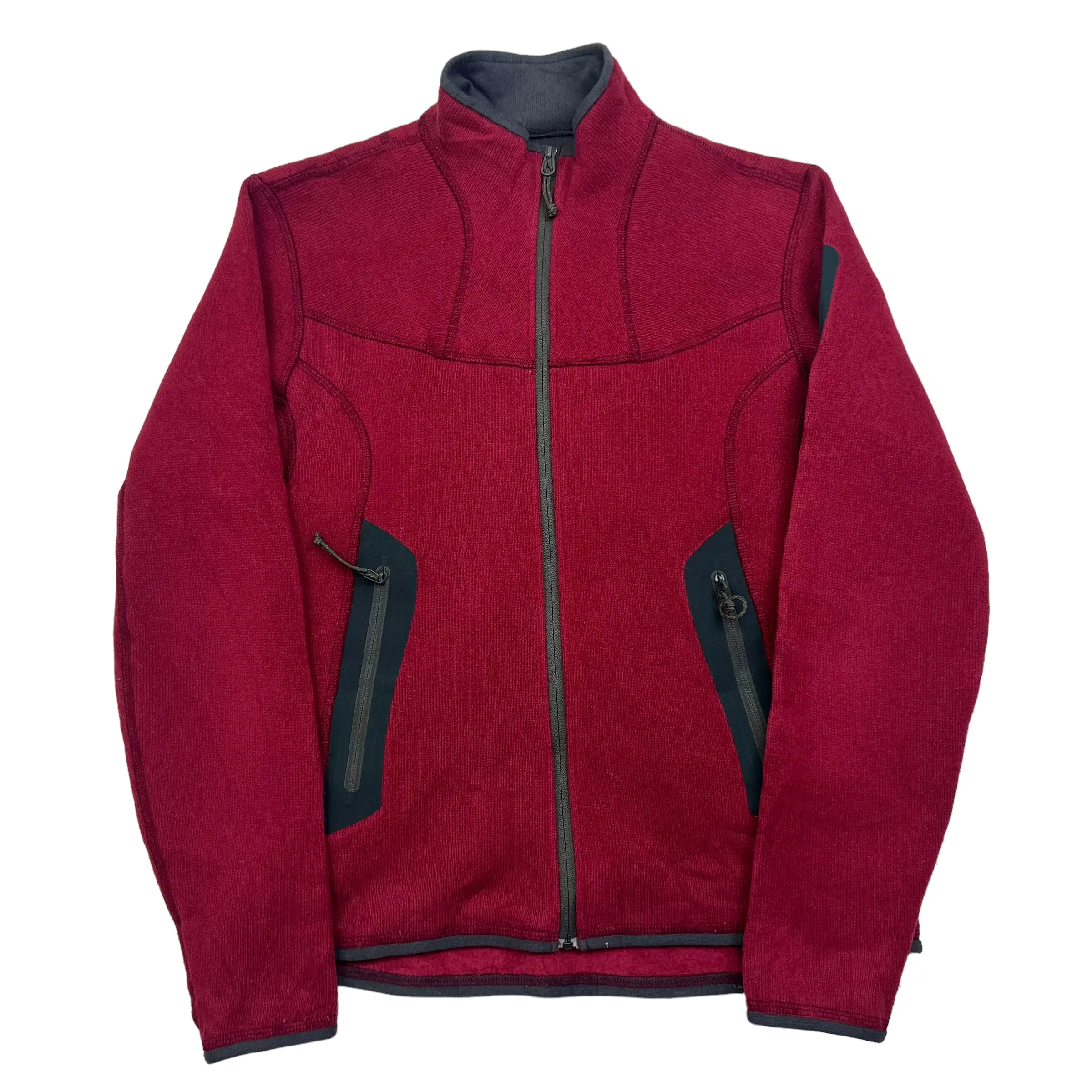 Arc'teryx Maroon Zip Up Fleece