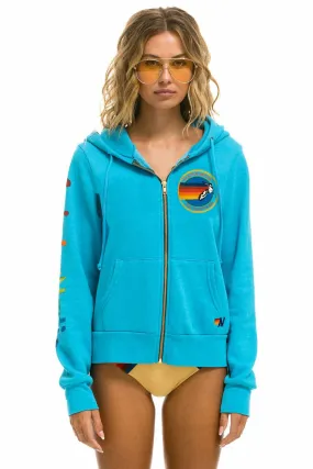 AVIATOR NATION HAMPTONS HOODIE - NEON BLUE