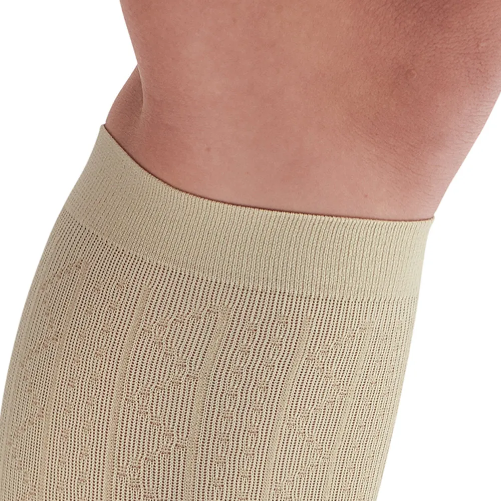 AW Style 109A Women's Patterned Knee High Dress Socks - 15-20 mmHg