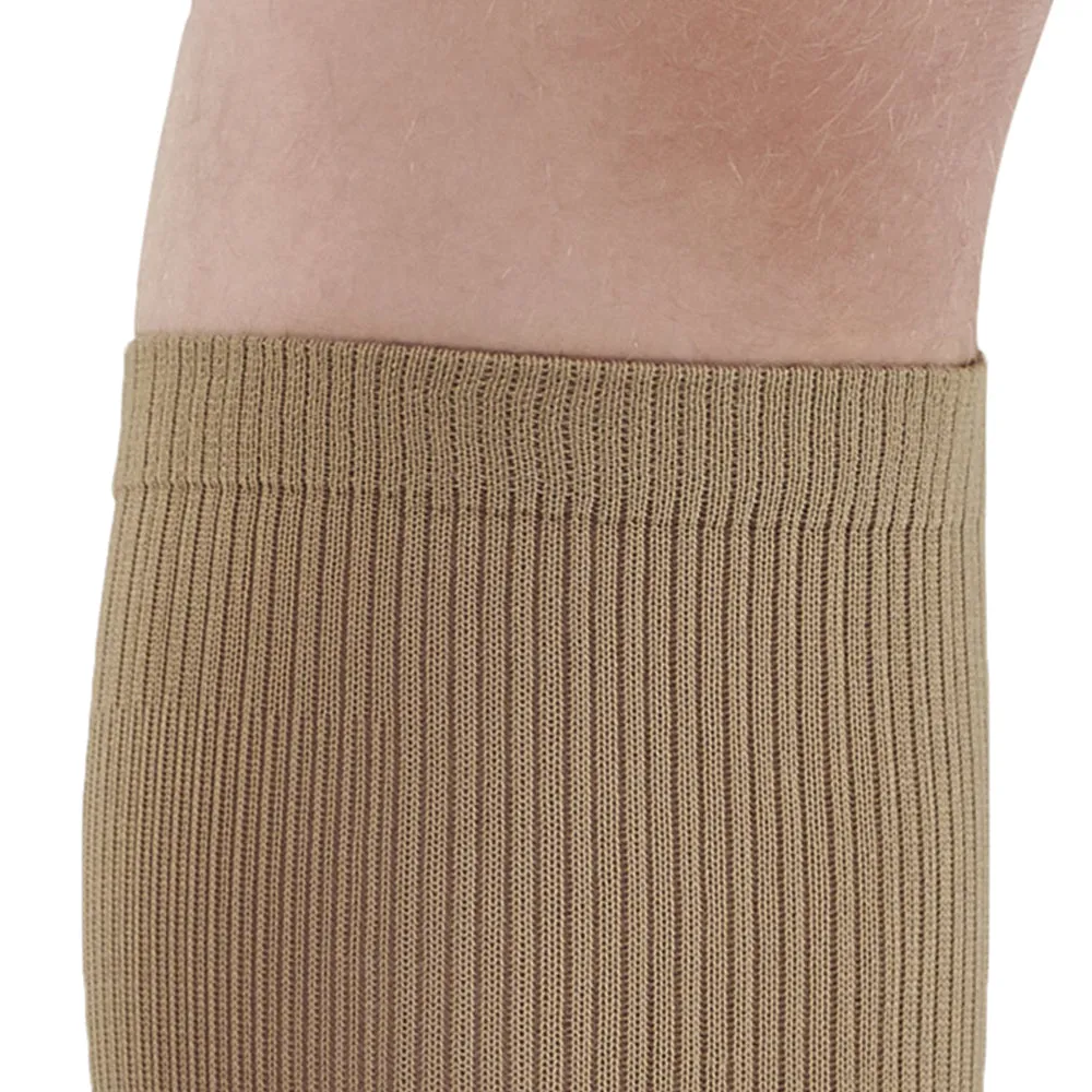 AW Style 166 Men's Travel Knee High Socks - 15-20 mmHg (Sale) Small Khaki