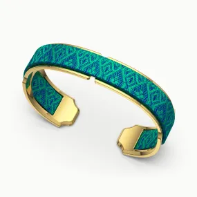 Bare Silk Cuff - Andaman Green