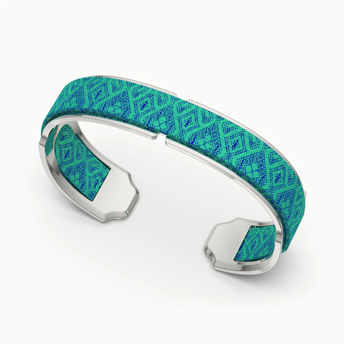 Bare Silk Cuff - Andaman Green