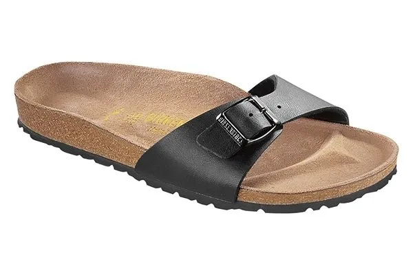 Birkenstock Madrid Black Birko Flor