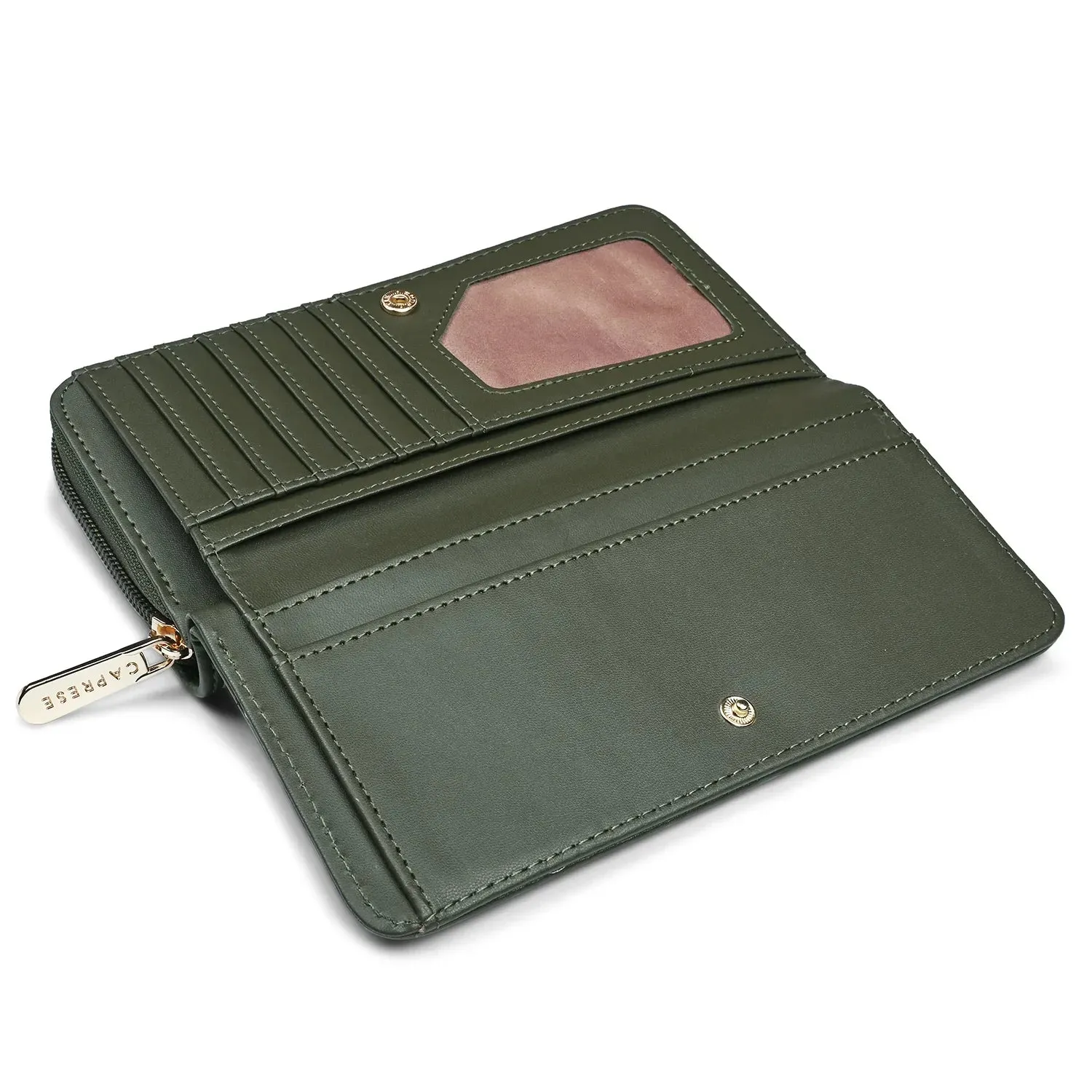 Caprese Brandi Zip Around Wallet Medium Green