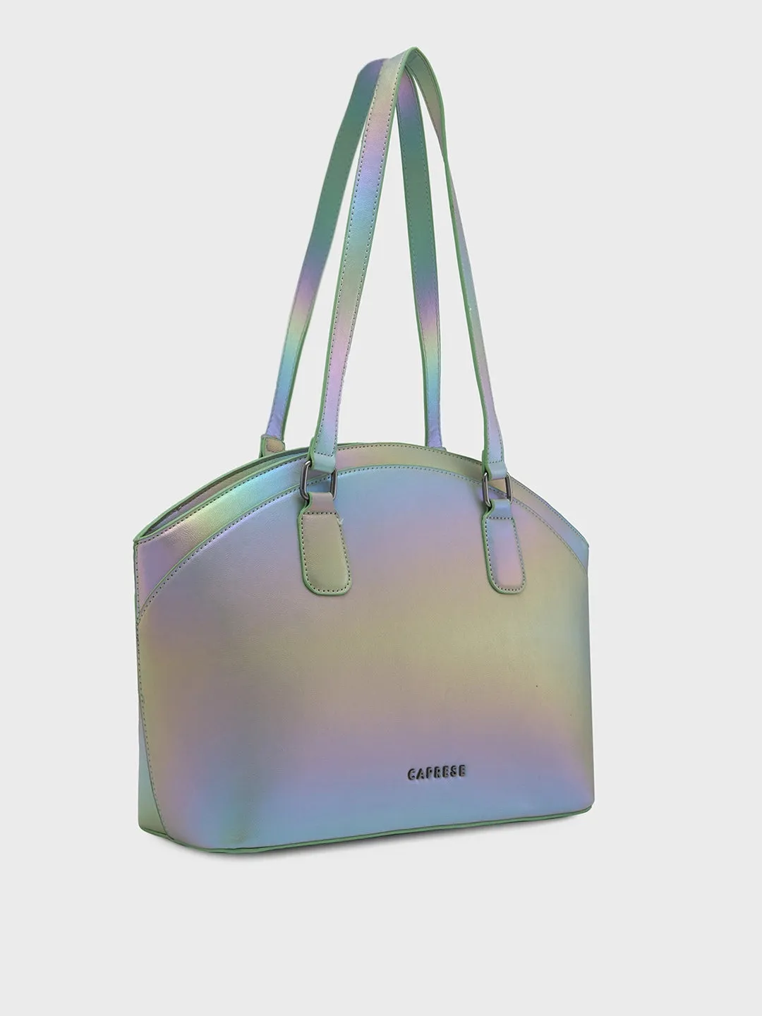 Caprese Iris Iridescent Tote Medium Blue