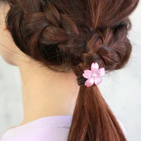 Cherry Blossom Ponytail Holder