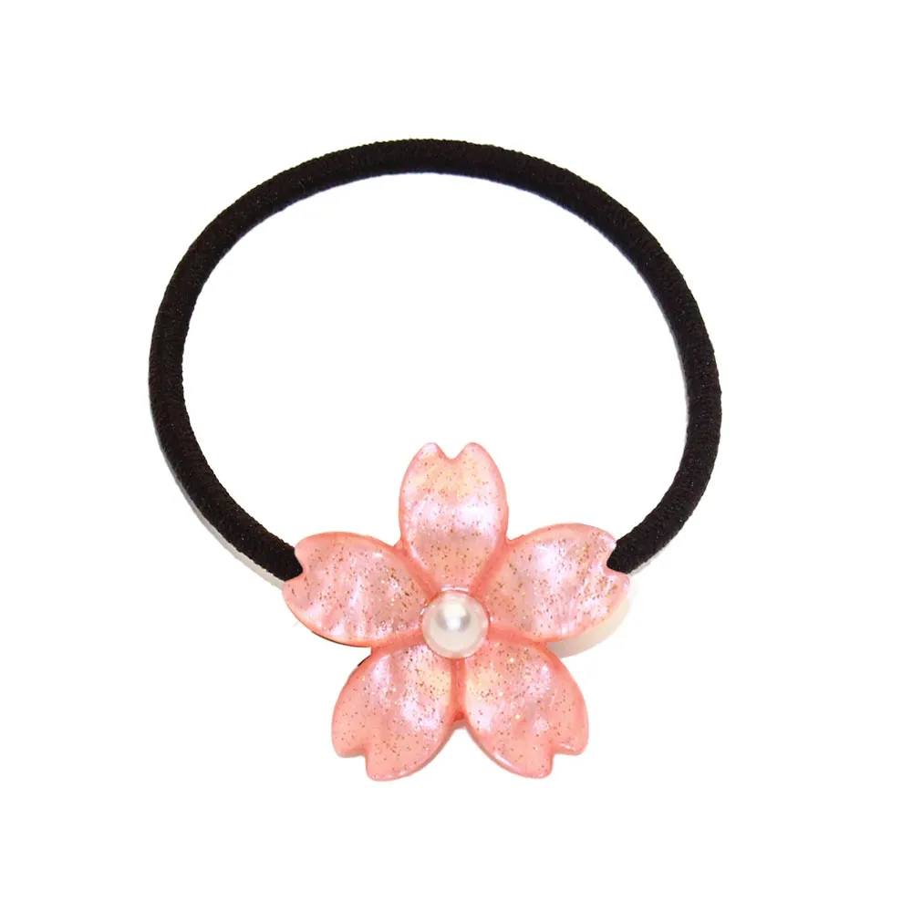 Cherry Blossom Ponytail Holder