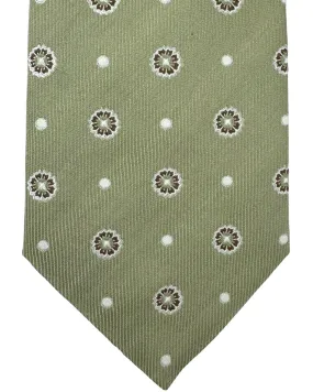 Church's Tie Sage Gray Green Mini Floral FINAL SALE