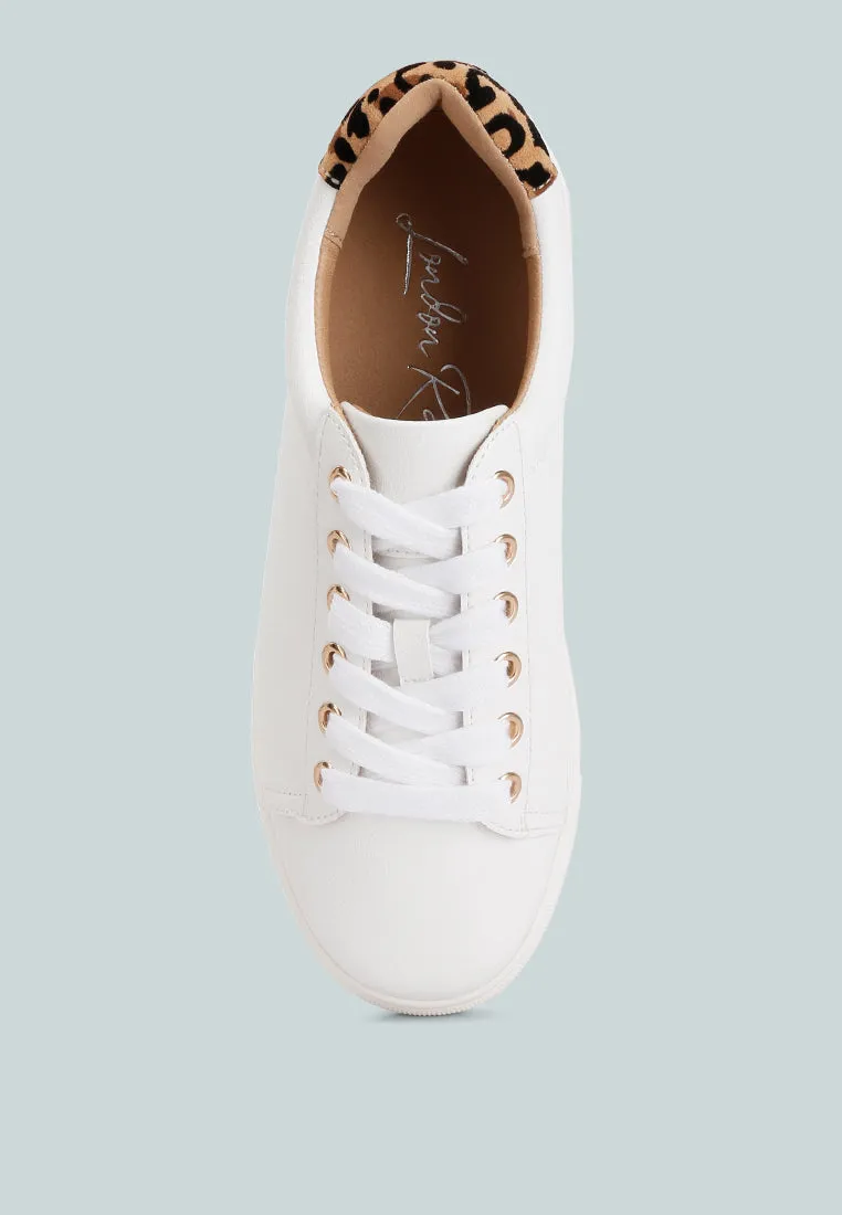 Colette Croc Back Panel Sneakers