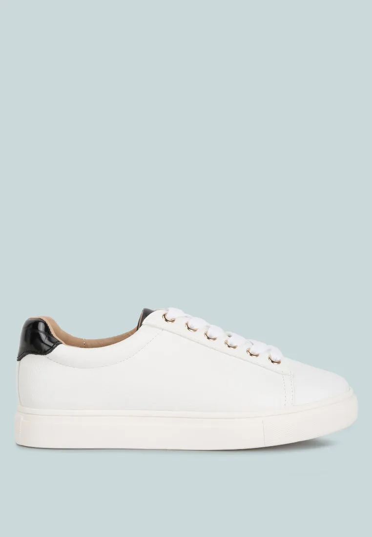 Colette Croc Back Panel Sneakers