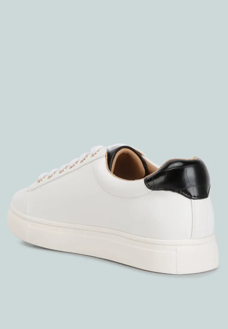 Colette Croc Back Panel Sneakers