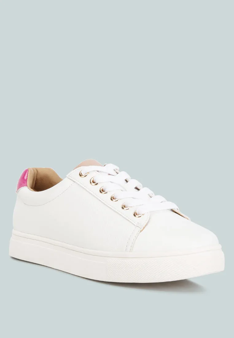 Colette Croc Back Panel Sneakers