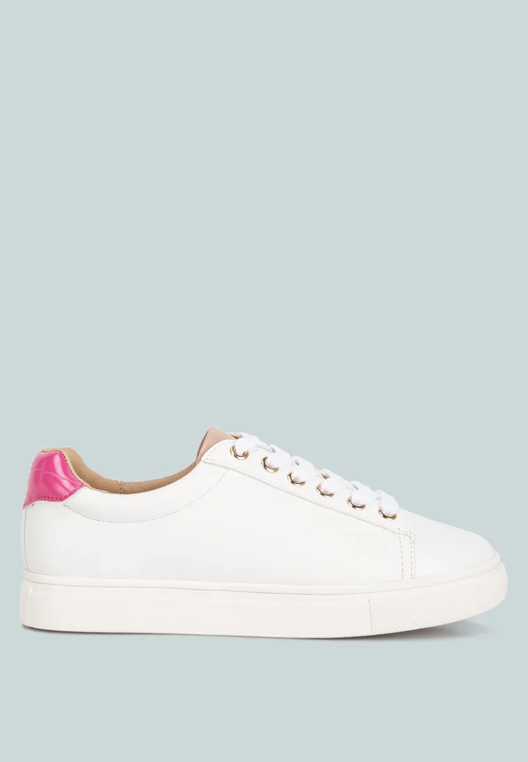 Colette Croc Back Panel Sneakers