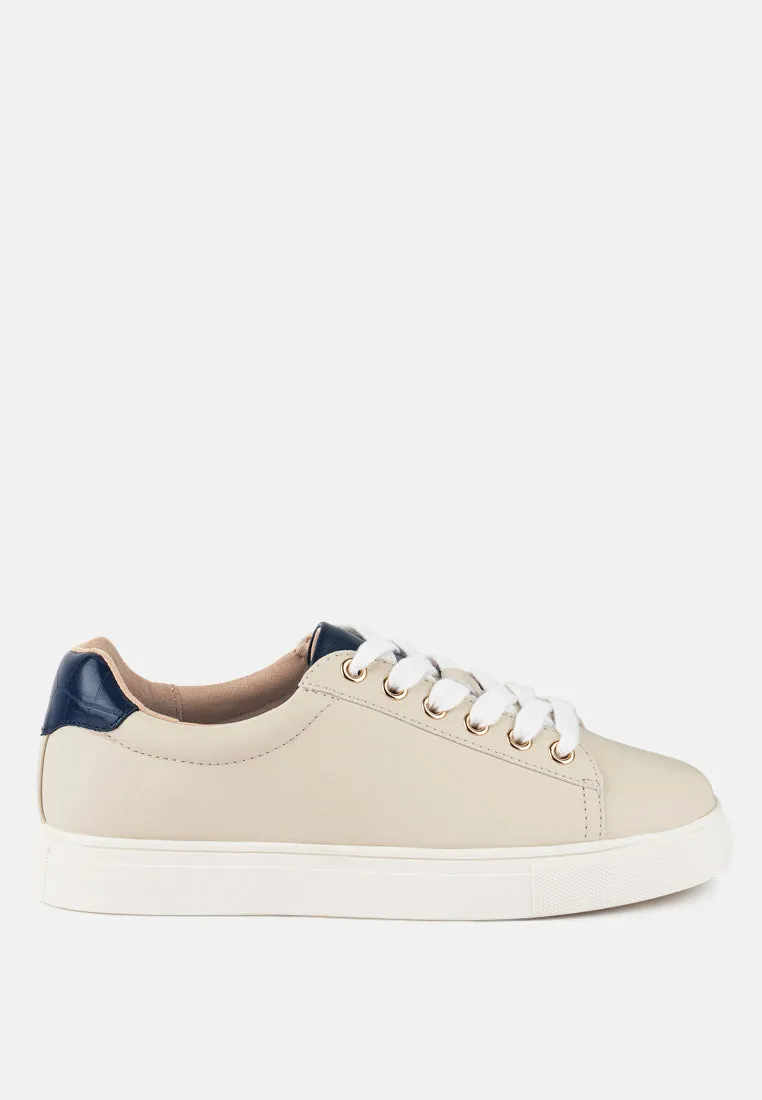 Colette Croc Back Panel Sneakers