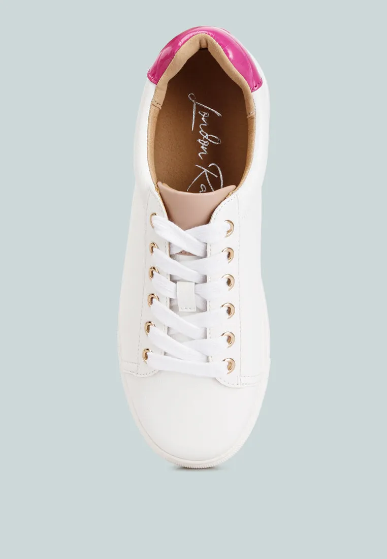 Colette Croc Back Panel Sneakers