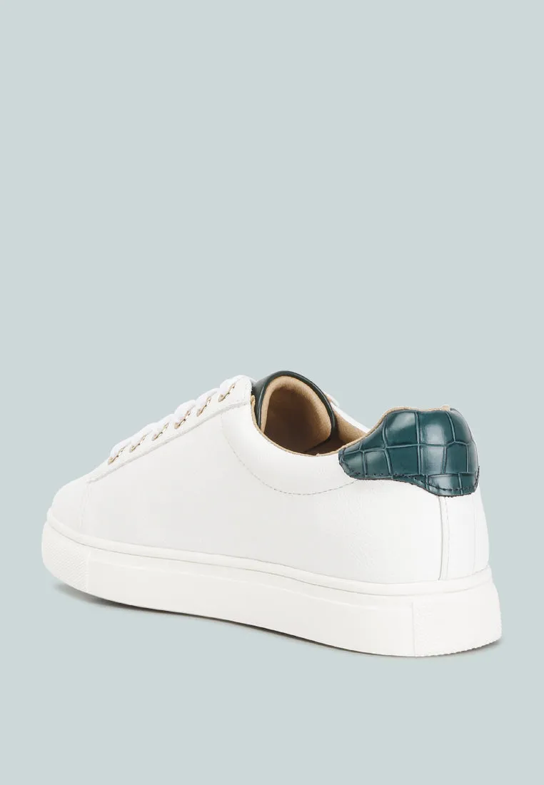 Colette Croc Back Panel Sneakers