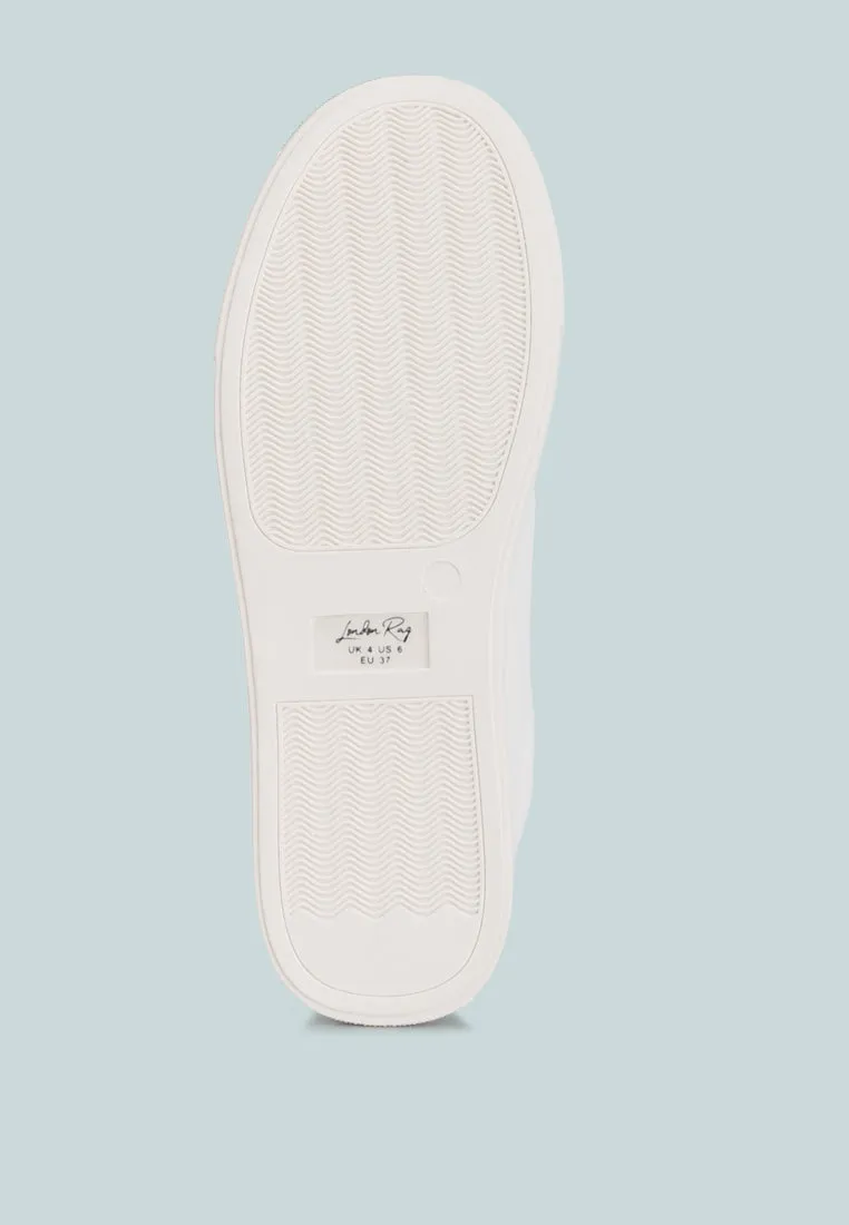 Colette Croc Back Panel Sneakers