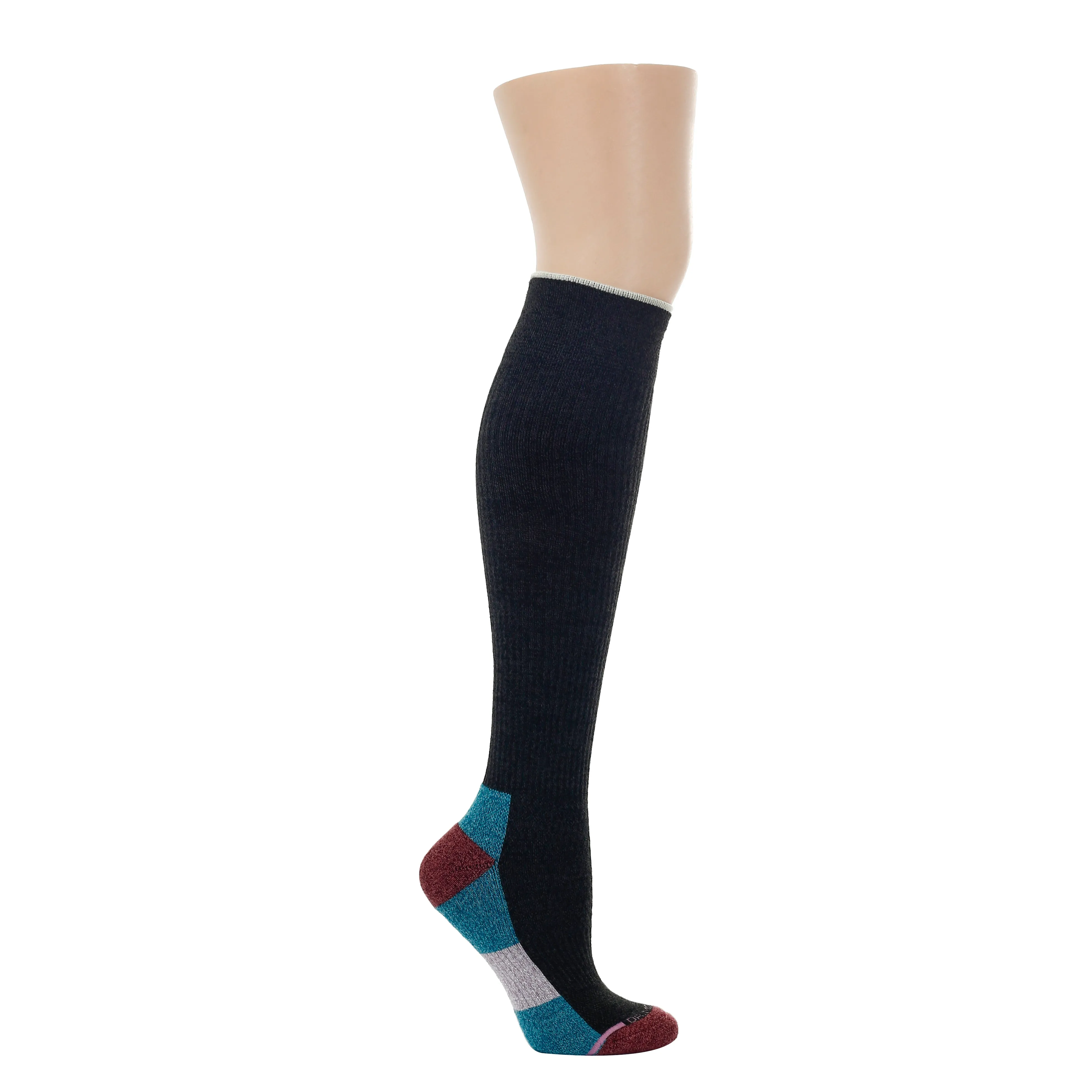 Color Block Cushion | Compression Outdoor Medium Weight Knee-High For Women