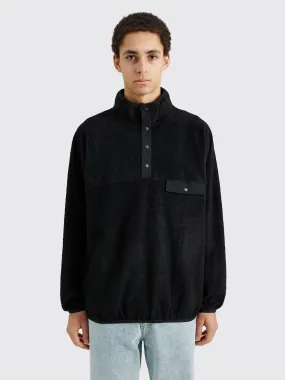 Comme des Garons Homme Snap Button Fleece Pullover Black