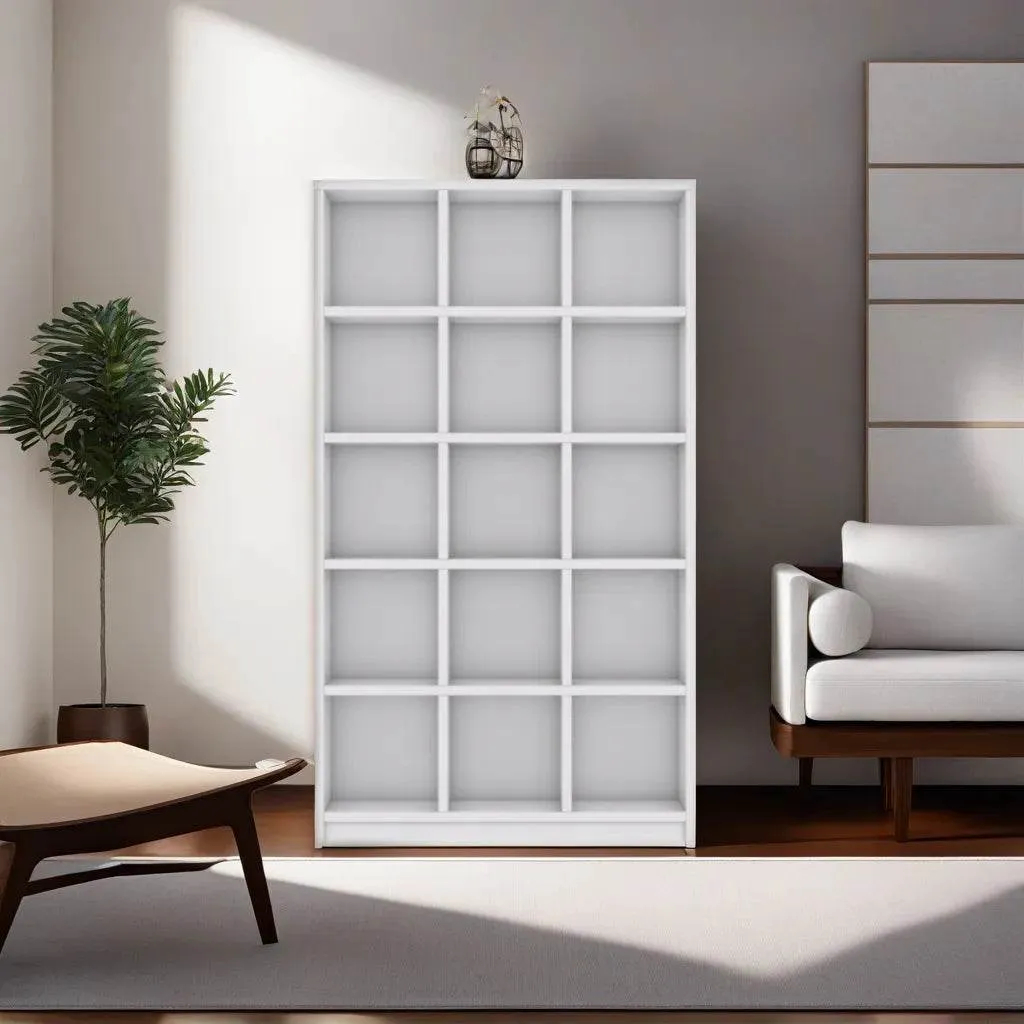 Cooper White Open Bookshelf