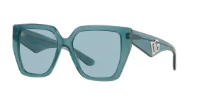 DG4438 3406E3 FLEUR AZURE BLUE/BLUE LENS