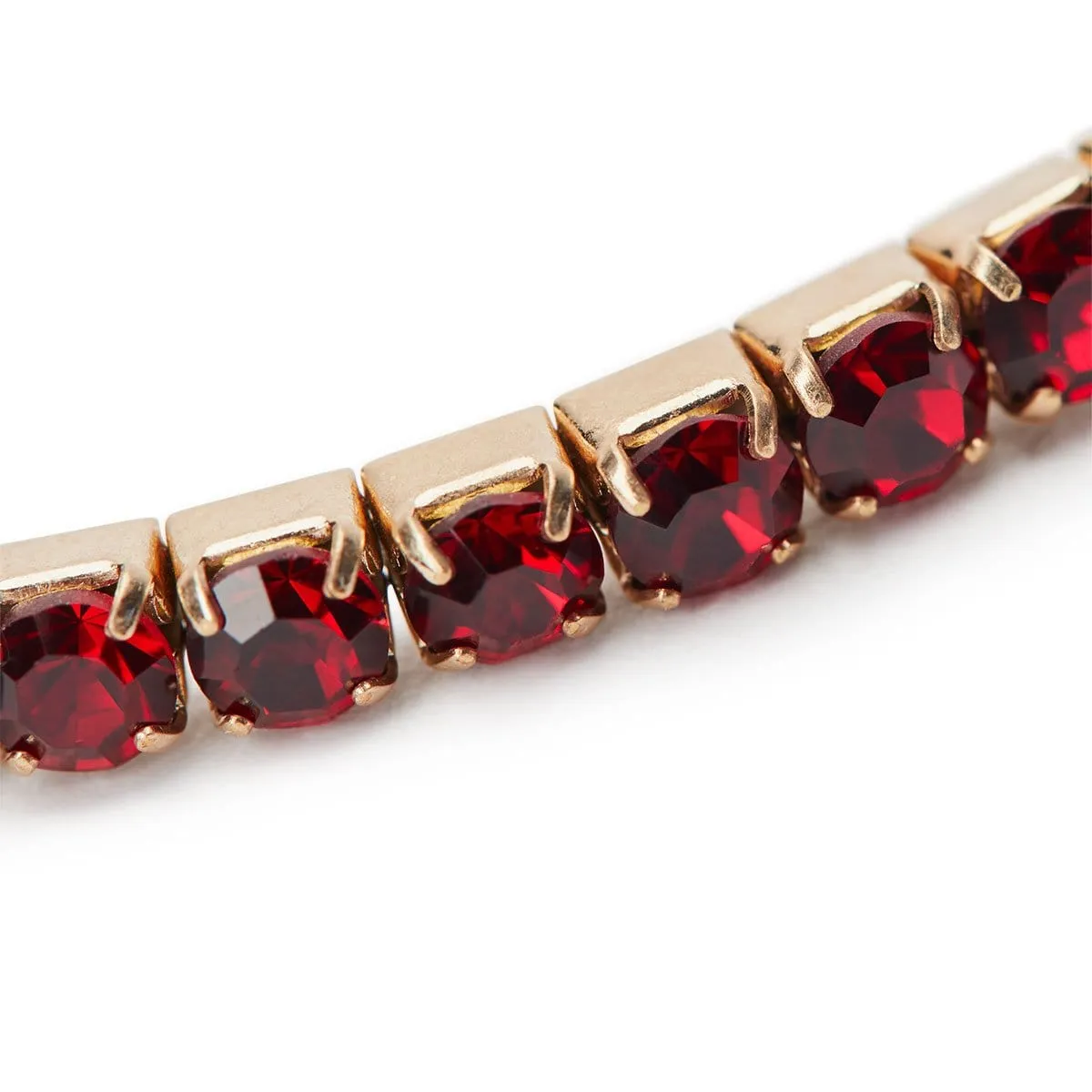 Diamante Colour Stretch Bracelet Gold Plating