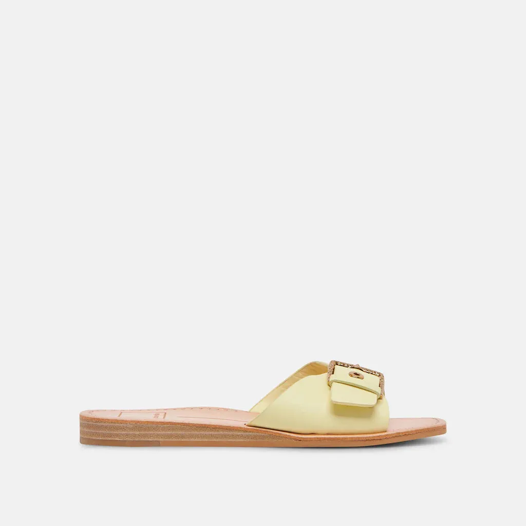 Dolce Vita Cabana Slides | Lemon | FINAL SALE