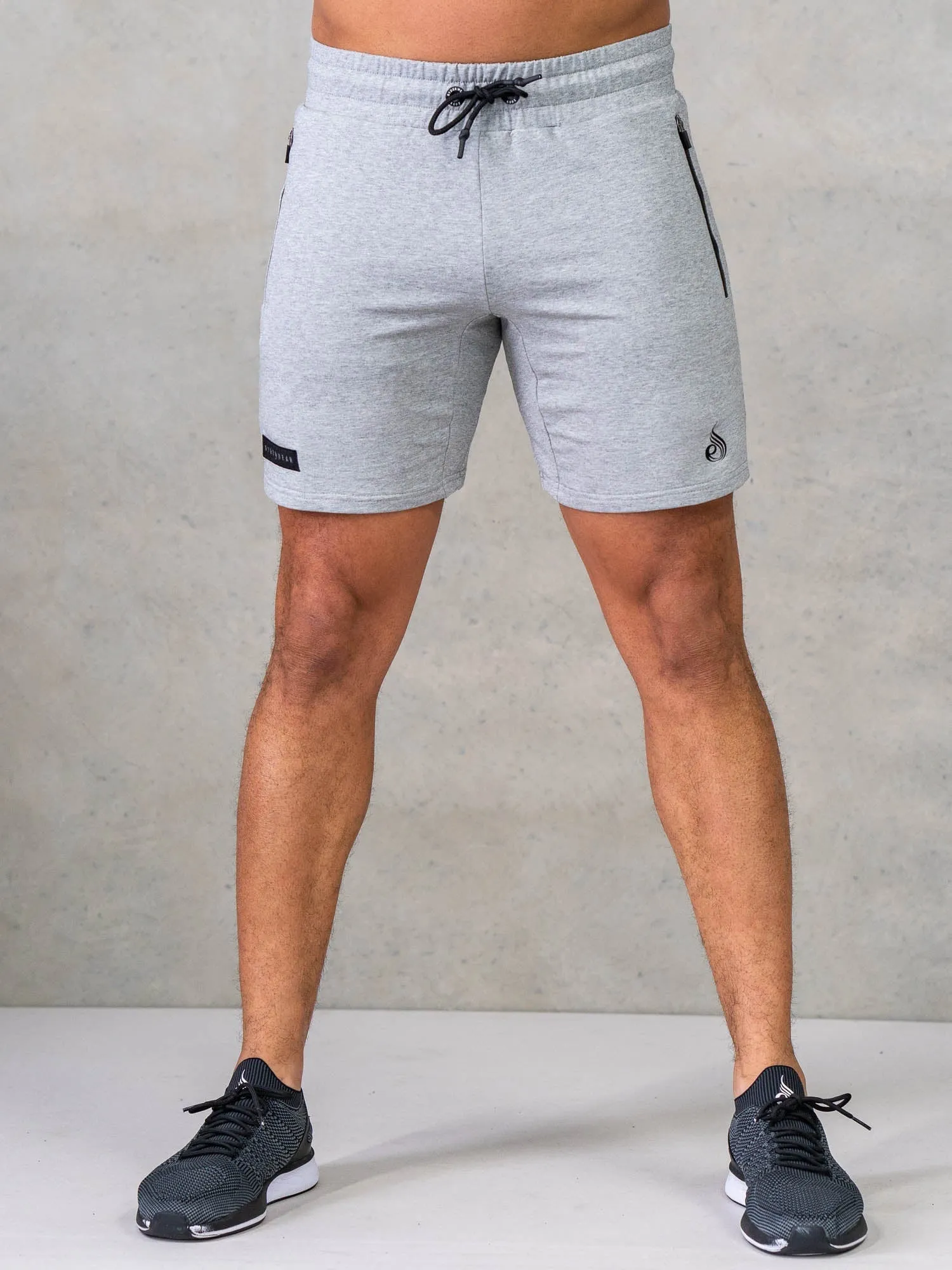 Endurance Track Shorts - Grey Marl