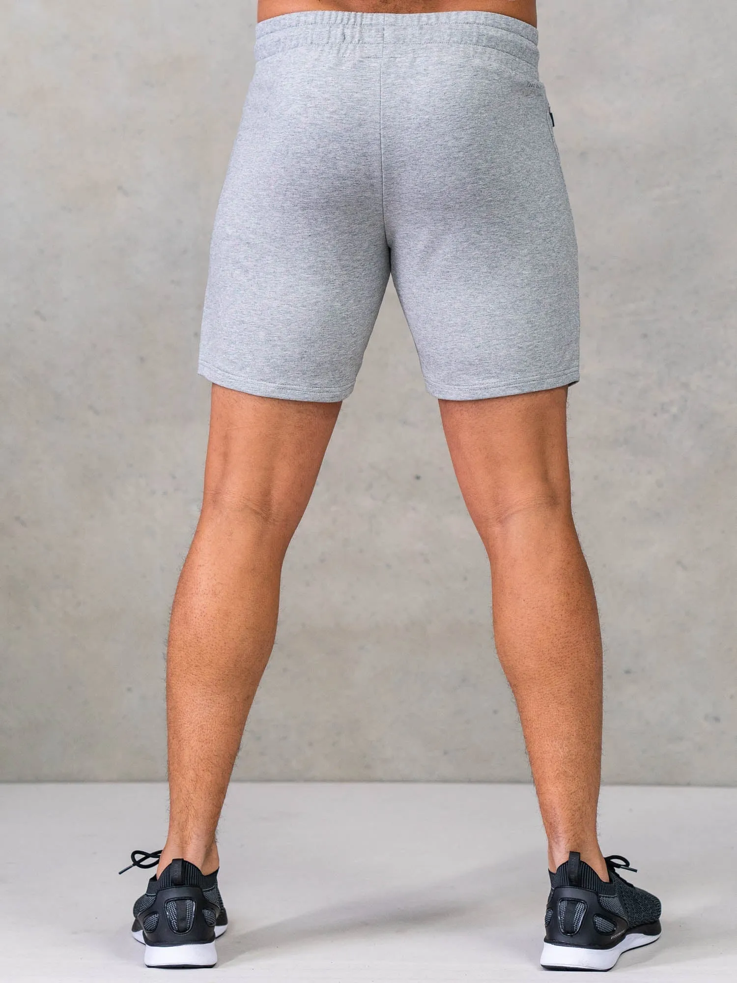 Endurance Track Shorts - Grey Marl