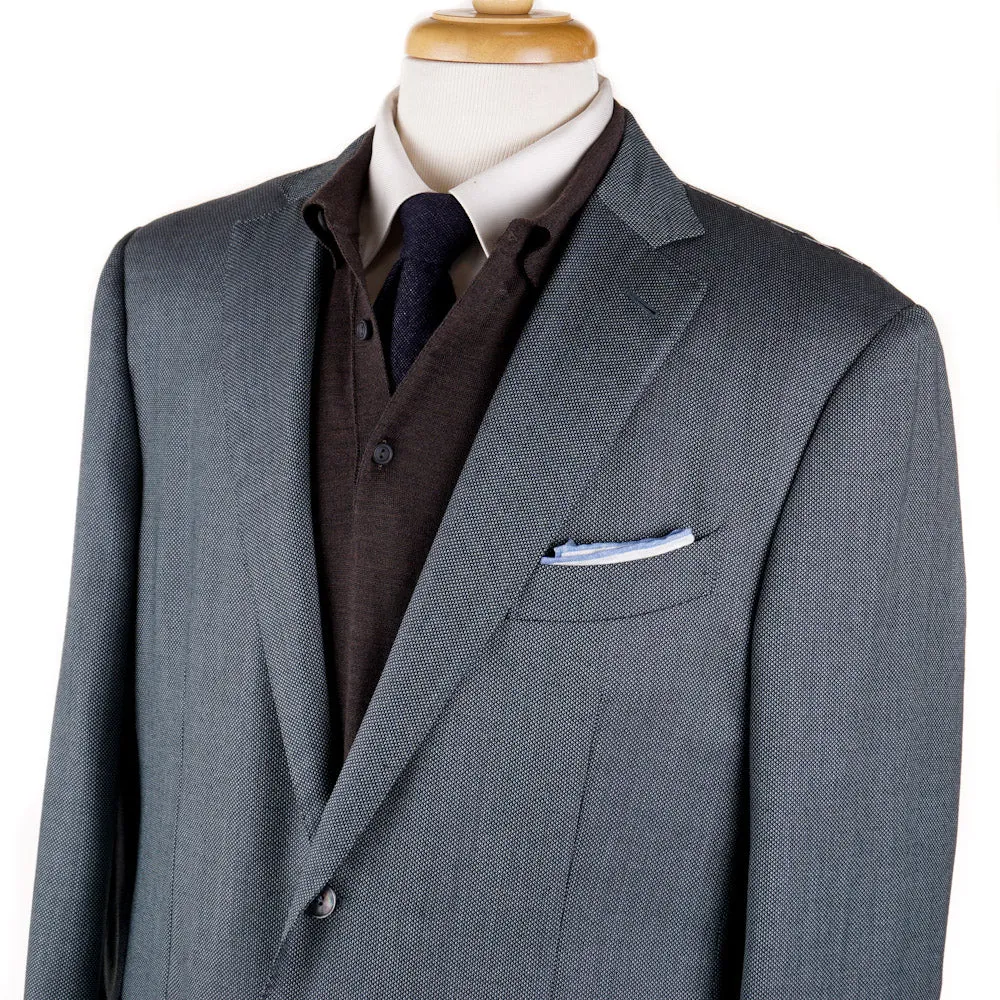 Ermenegildo Zegna Patterned Cashmere-Silk Sport Coat