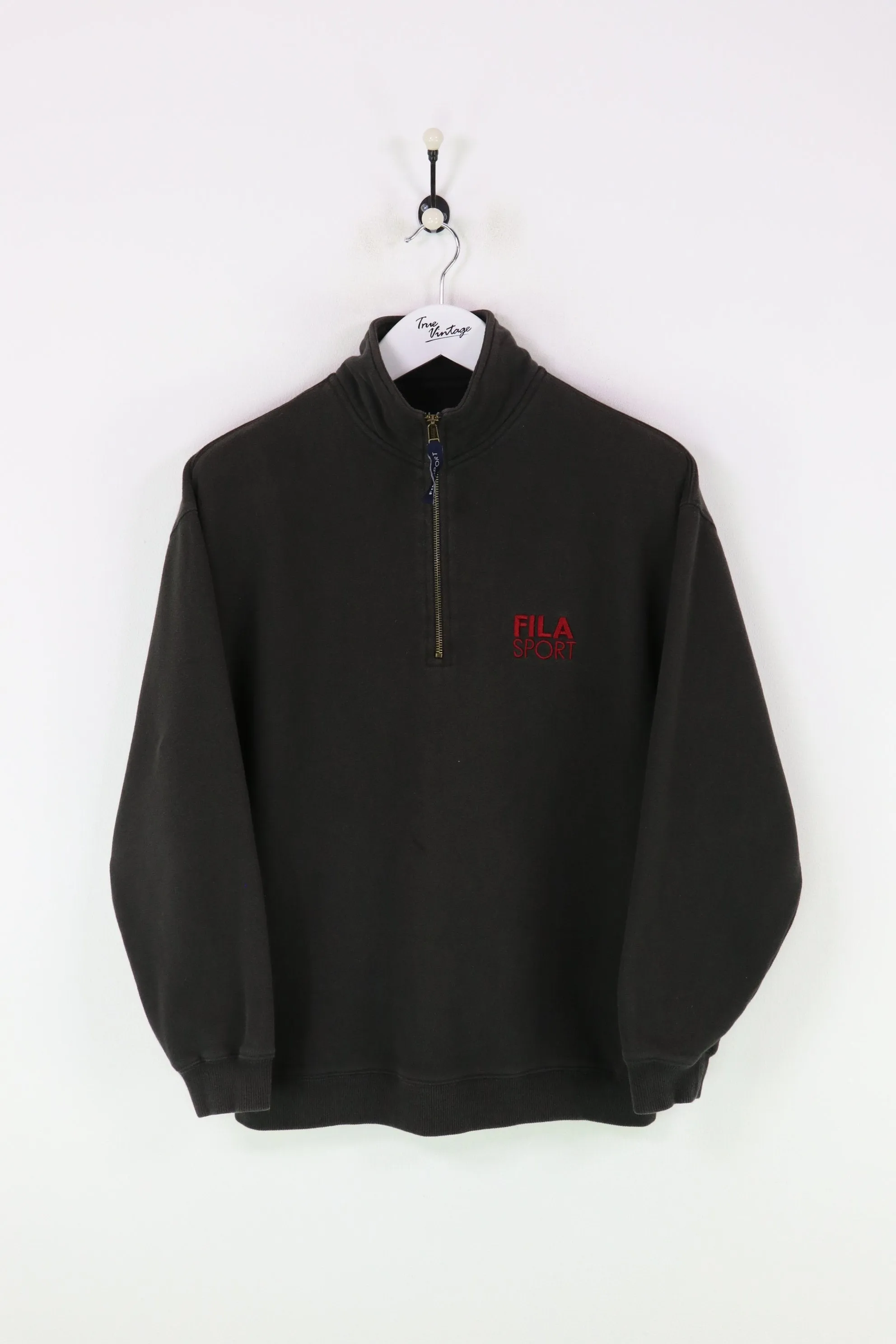 FIla 1/4 Zip Sweatshirt Black Medium