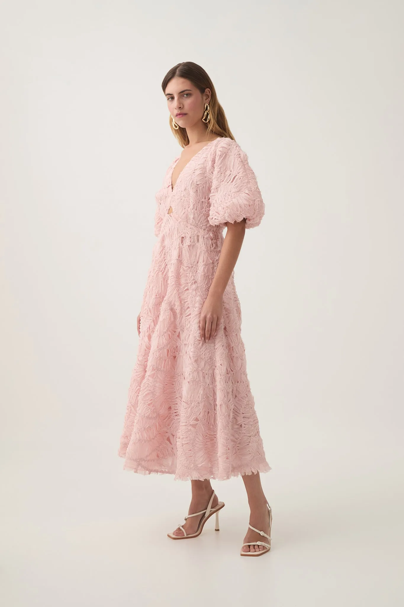 Florential Textured Midi Dress