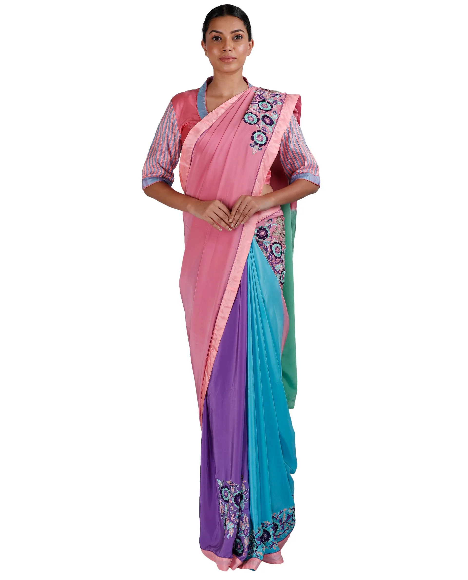 Four Color Saree