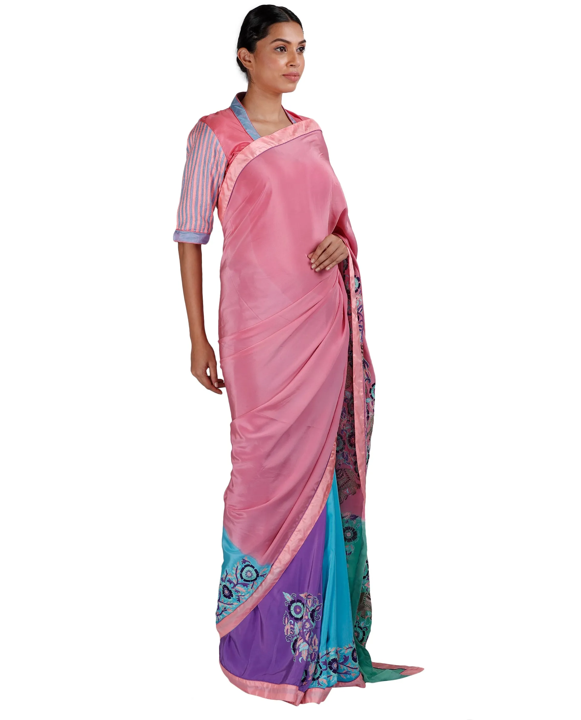 Four Color Saree