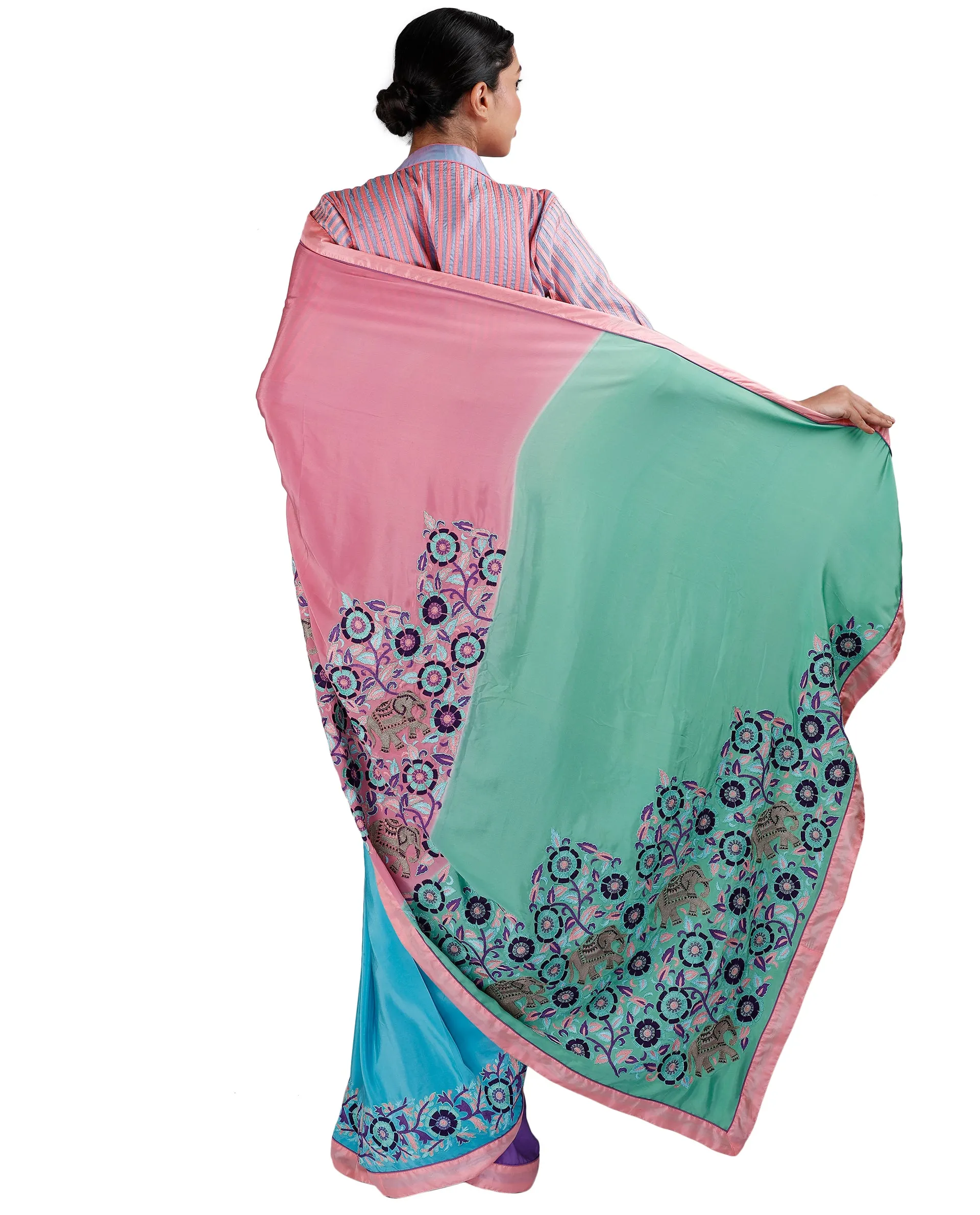 Four Color Saree