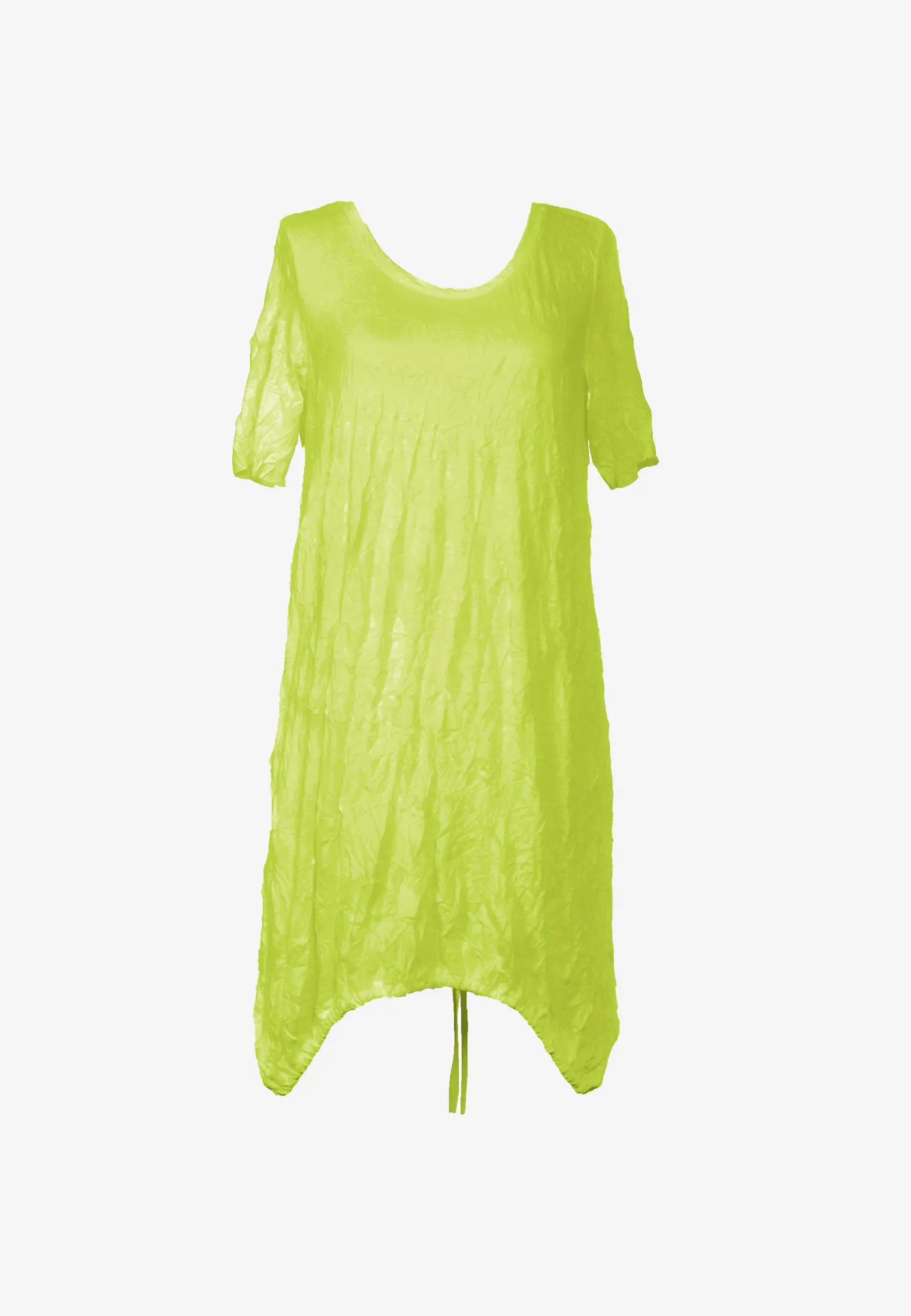 GALE Wrinkled viscose jersey tunic