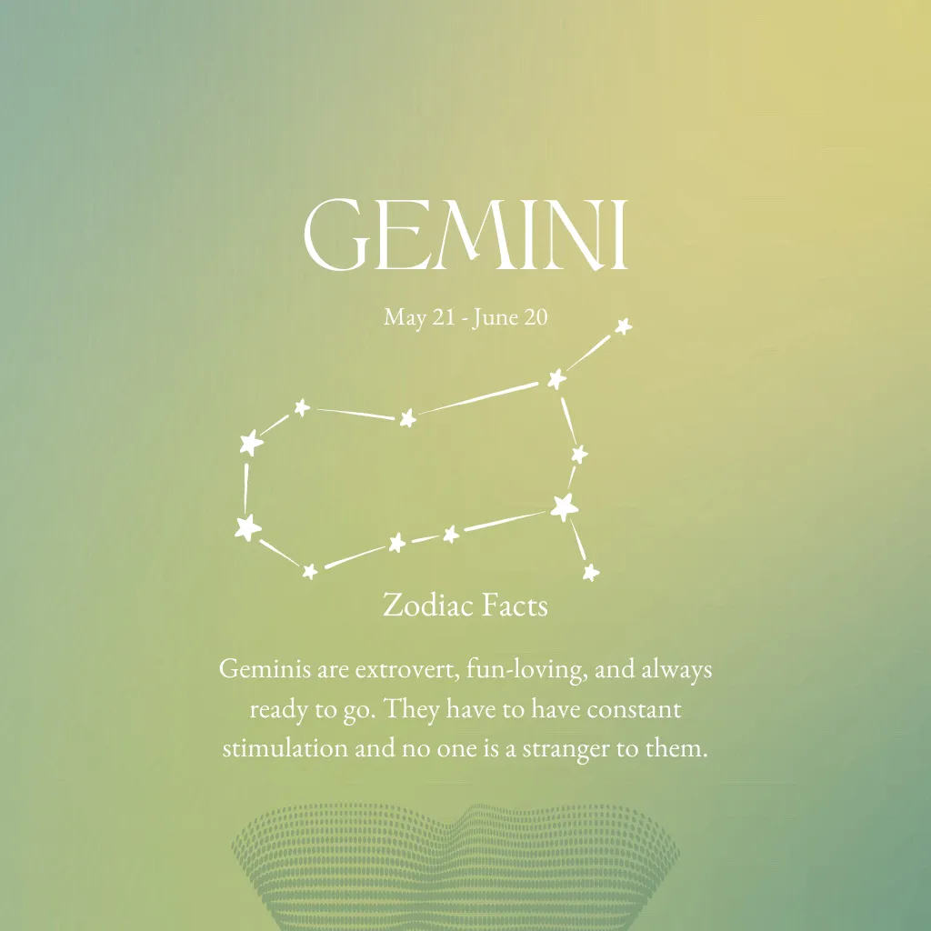 Gemini Constellation Necklace Rose Gold