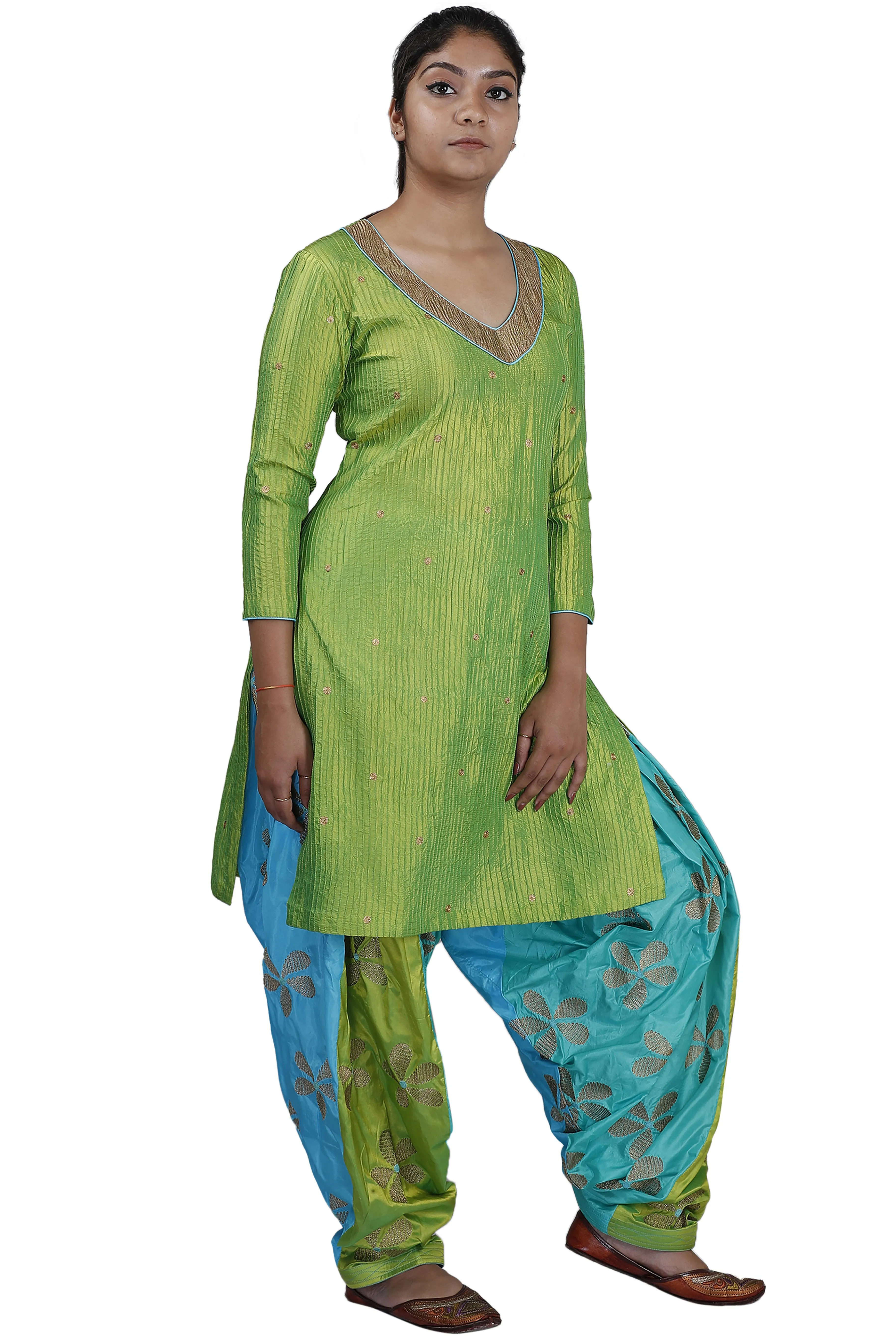 Green Patiala Suit